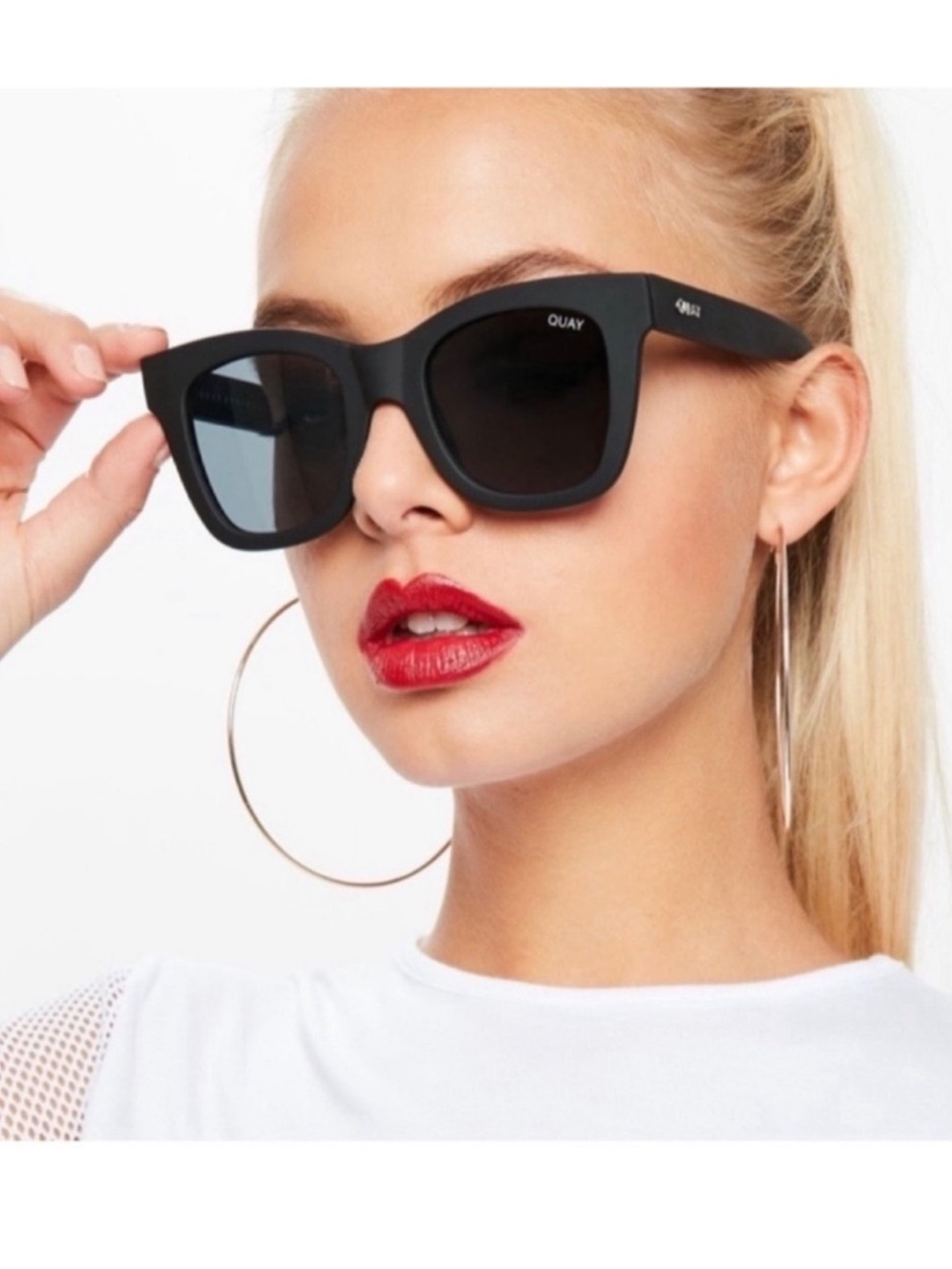 QUAY Australia NEW After Hours Sunglasses Black Matte